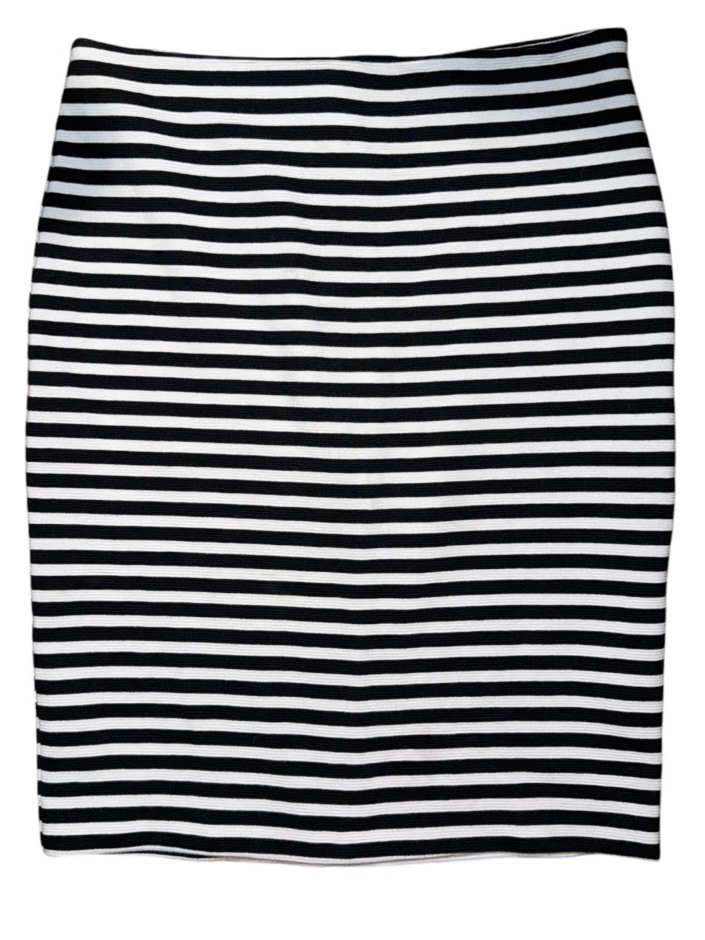 Black and White Merona Striped Pencil Skirt